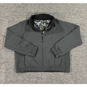 Nike Black Golf Bomer Jacket Coat Logo Full Zip CK5858-010 Womens Extra Large XL